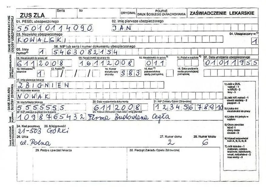 33 dni zwolnienia – od kiedy liczyć i kiedy mija limit?