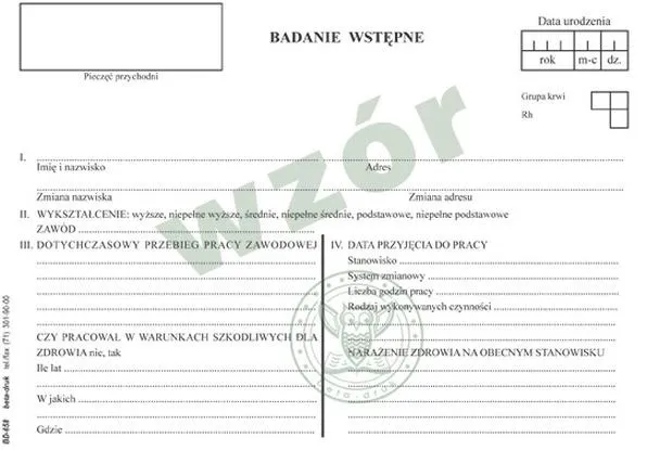 Jakie badania lekarskie trzeba wykonać przed stażem z urzędu pracy?