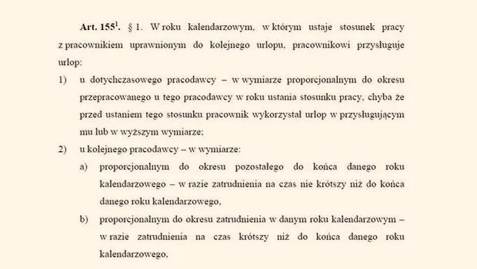Dni urlopu dla pracowników
