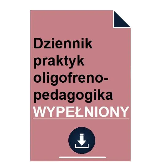 Dziennik praktyk pedagogicznych