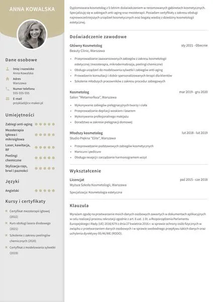 Elementy CV