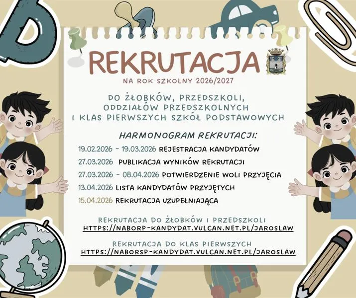 Harmonogram rekrutacji 2026