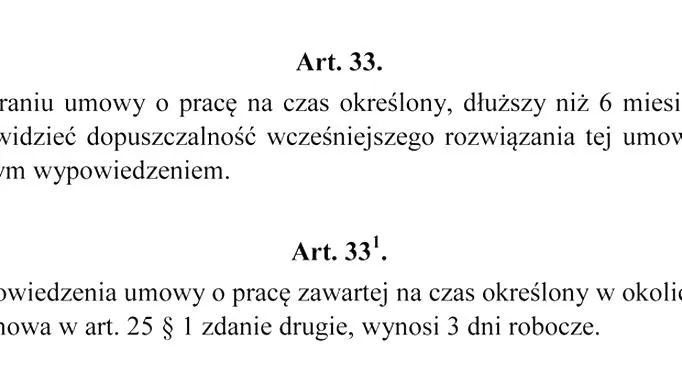 Konsekwencje dla pracownika