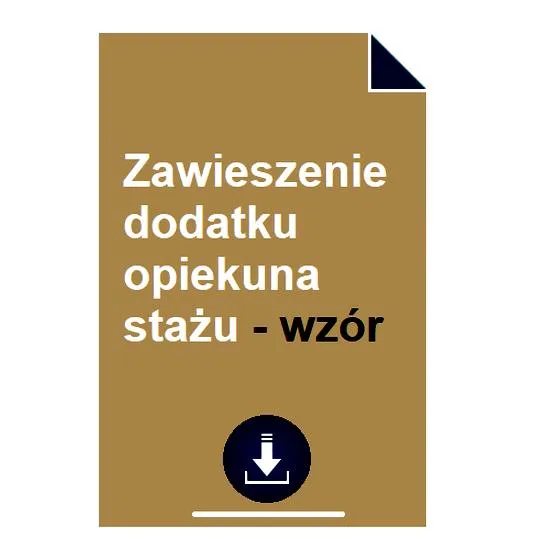 Okres wypłacania dodatku