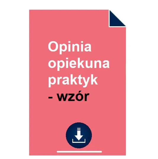 Opiekun praktyk zawodowych