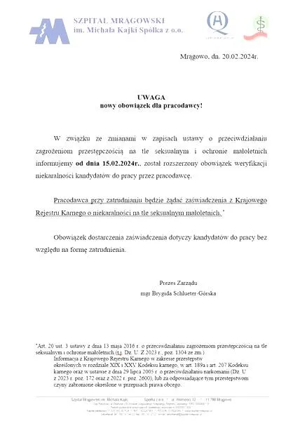 Podanie o praktyki zawodowe