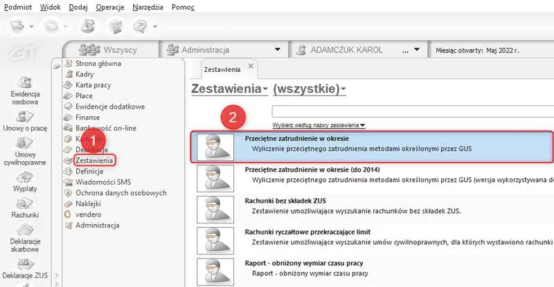 Poprawa dokładności zatrudnienia