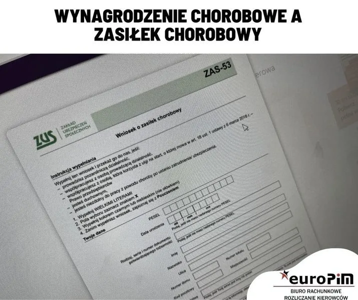 Przykłady zasiłku chorobowego