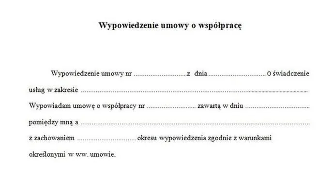 Skrócenie okresu wypowiedzenia