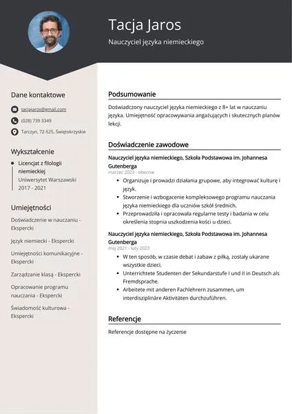 Skuteczne CV do szkoły