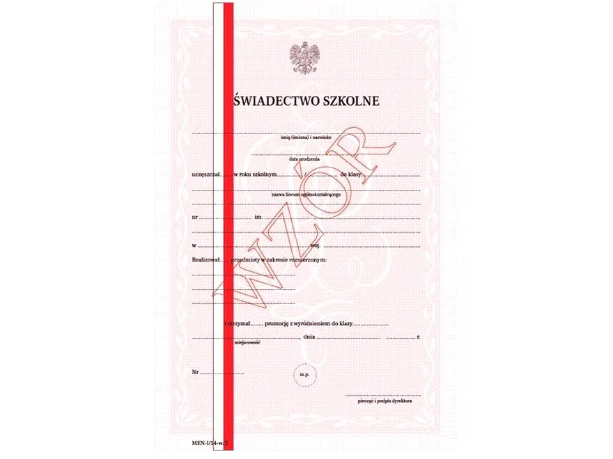 Świadectwo szkolne
