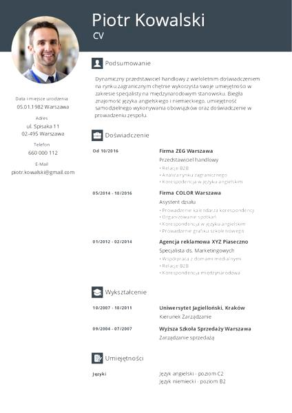 Tworzenie CV w PDF