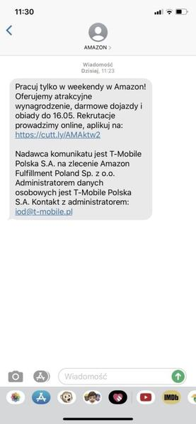 Wiadomość rekrutacyjna