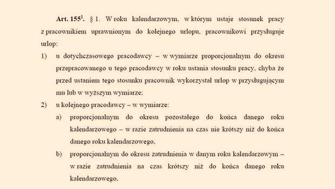 Wymiar urlopu wypoczynkowego