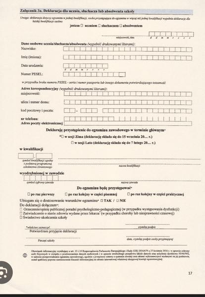 Wyniki egzaminów zawodowych