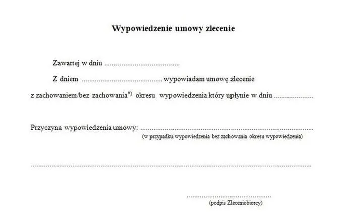 Wypowiedzenie umowy o pracę