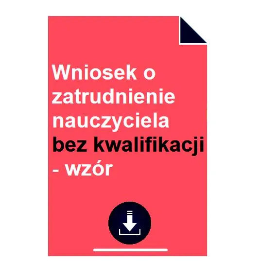 Zatrudnienie nauczyciela